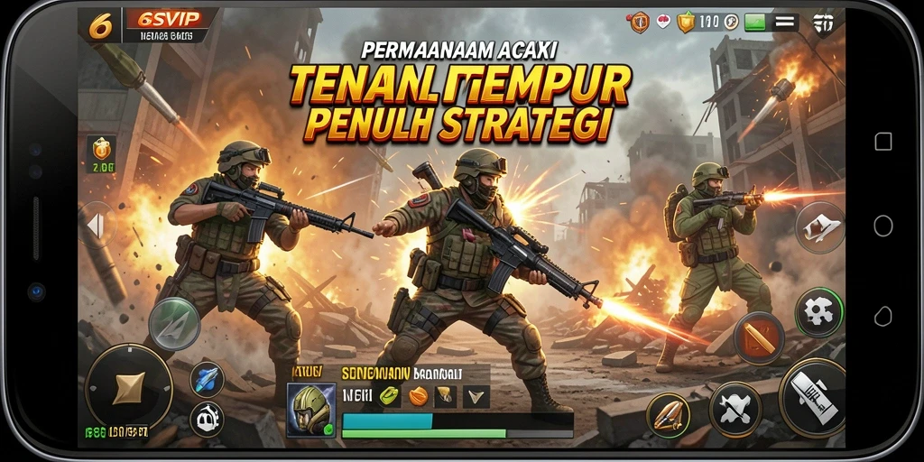 Screenshot utama 6SVIP dengan gameplay TPS yang menegangkan.