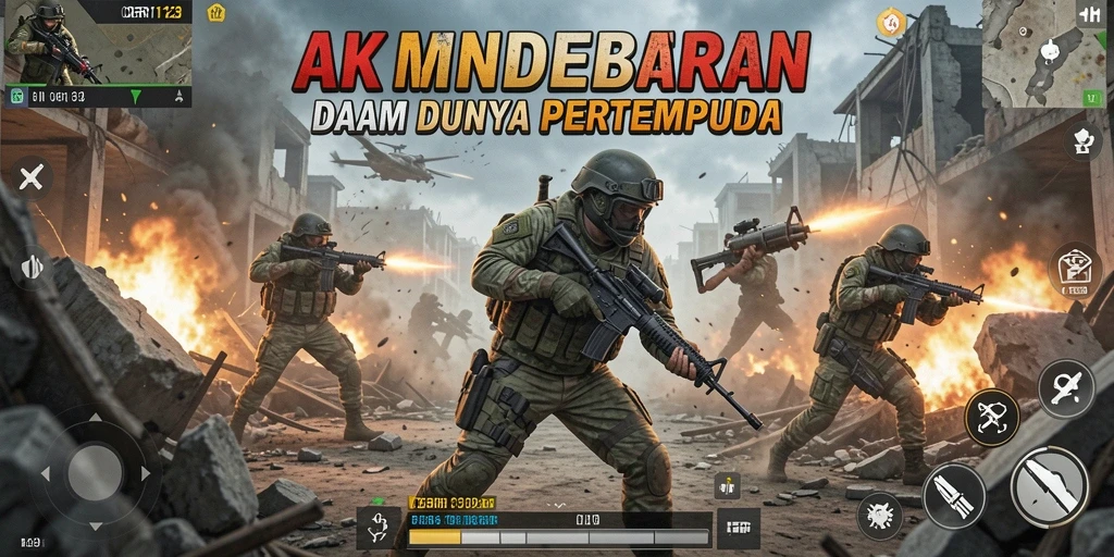 Tangkapan layar CERI123 menampilkan aksi pertempuran mendebarkan dan grafis yang memukau.