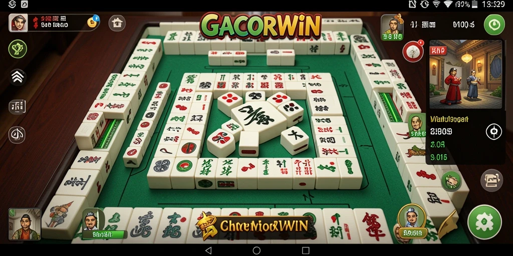 Screenshot GACORWIN menampilkan gameplay Mahjong yang seru dan interaktif.