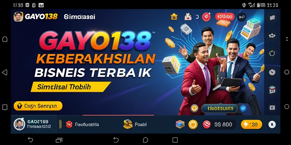 Tampilan gameplay GAYO138 menunjukkan pengelolaan bisnis yang seru.