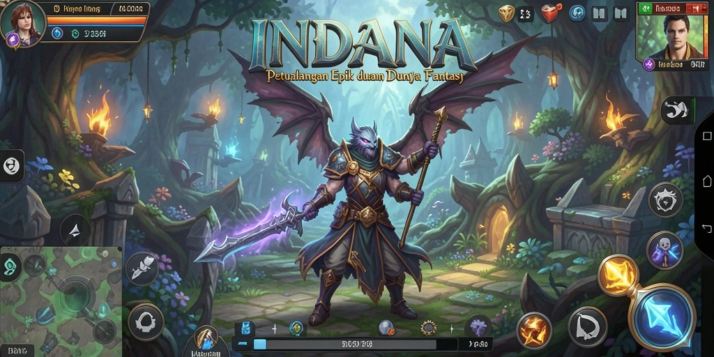 Tampilan menarik gameplay INDAAA dengan aksi RPG yang mendebarkan.