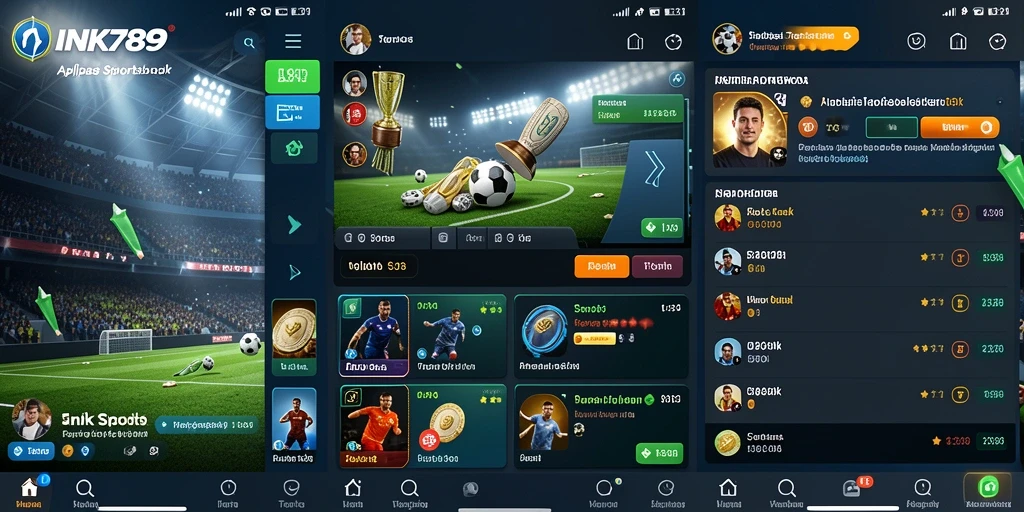 Tampilan permainan Sportsbook di aplikasi INK789.