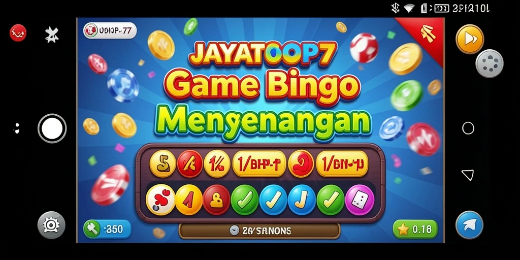 Tampilan menarik gameplay Bingo JAYATOP77 yang seru.