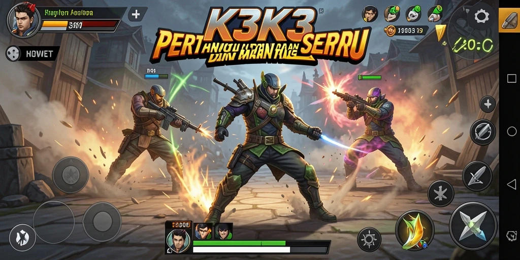 Tampilan screenshot K3K3 dengan aksi pertarungan yang mendebarkan.