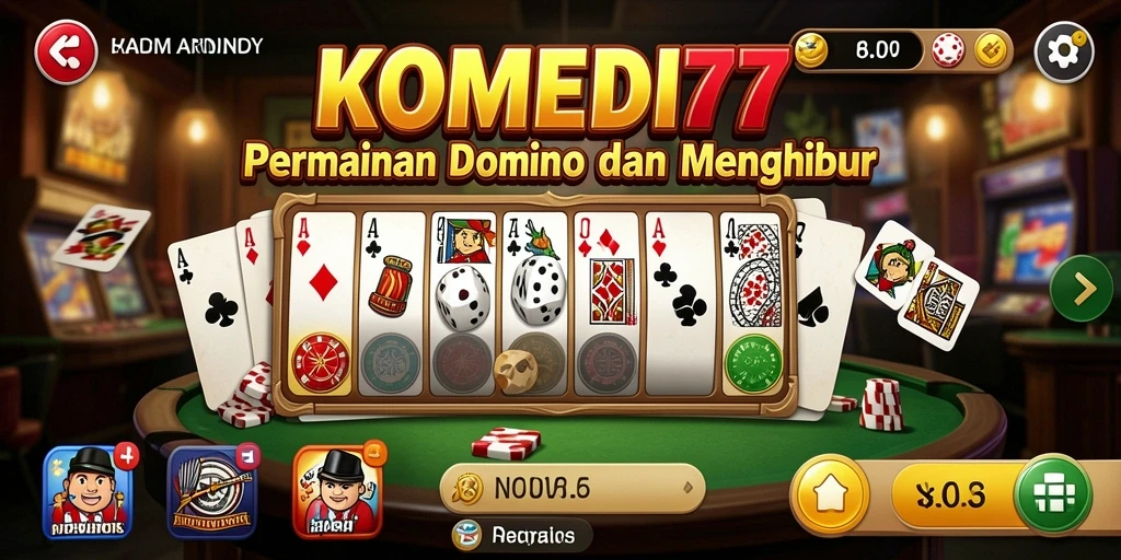 Screenshot utama gameplay Domino yang menampilkan keseruan bermain.