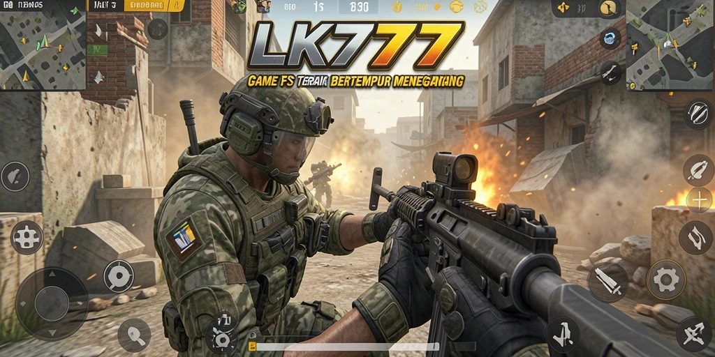 Screenshot menampilkan aksi menembak intens dalam game FPS.