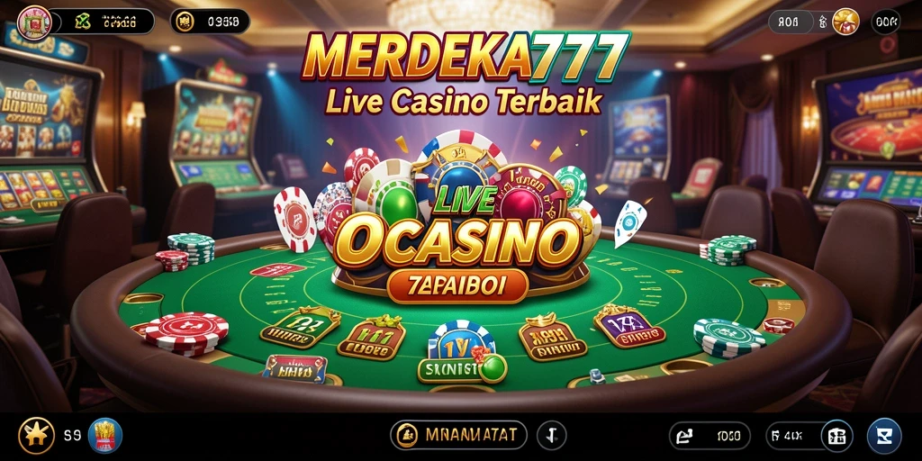 Tampilan gameplay Live Casino yang menarik di MERDEKA777.