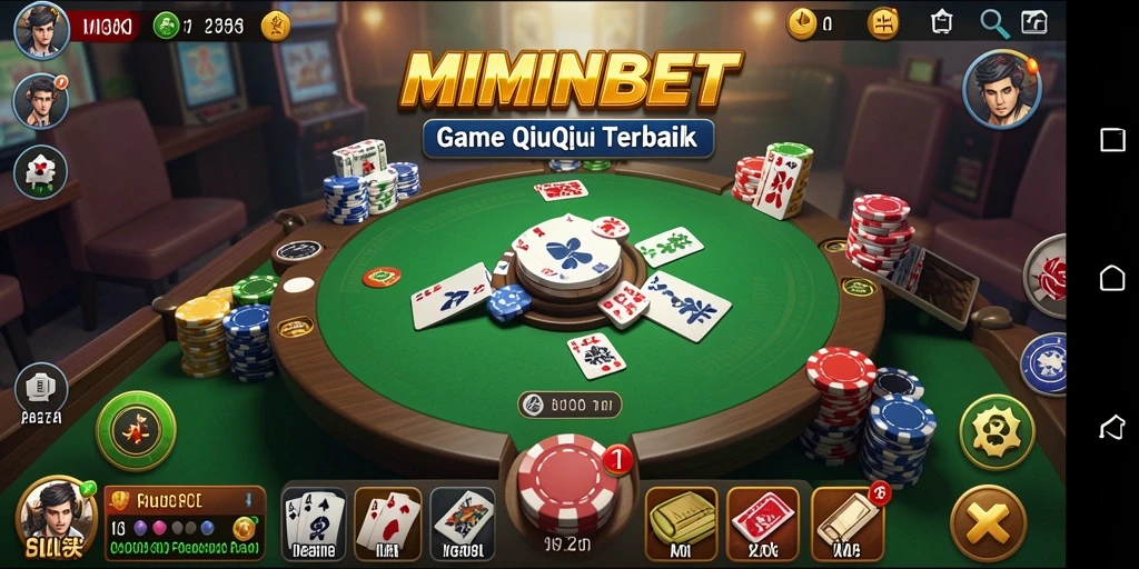 Tampilan screenshot gameplay QiuQiu dengan MIMINBET.