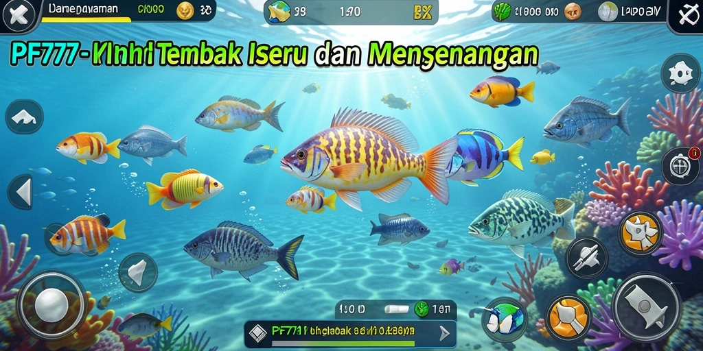Tampilan seru dari gameplay Tembak Ikan PF777