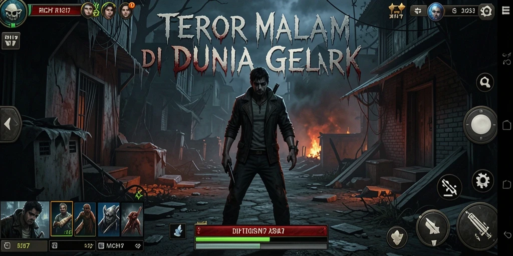 Tampilan gameplay RICH7 yang menegangkan dengan suasana angker.