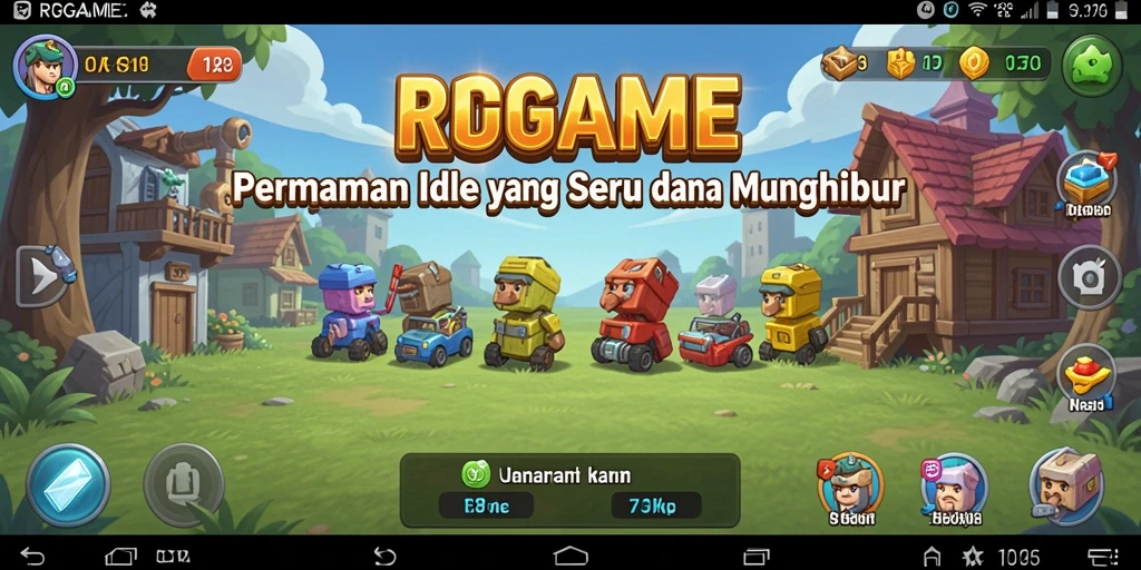 Tampilan gameplay RPGAME yang menampilkan aksi Idle yang menarik.