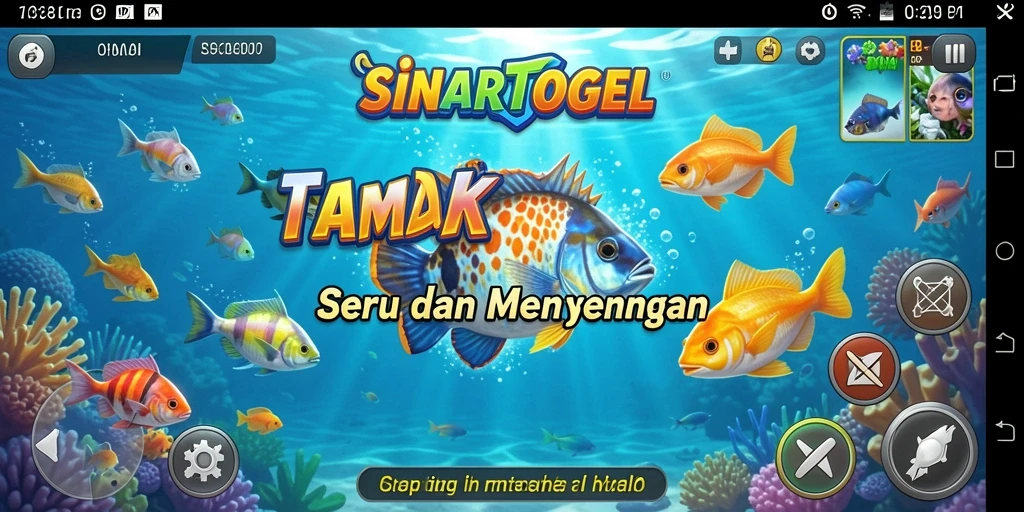 Tangkapan layar gameplay Tembak Ikan yang seru dalam SINARTOGEL.